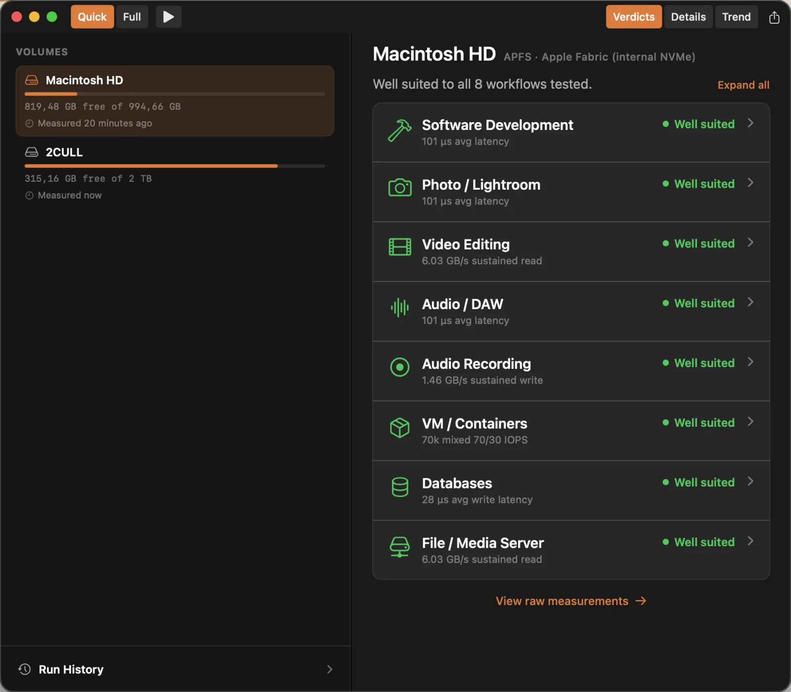 DiskVerdict main window