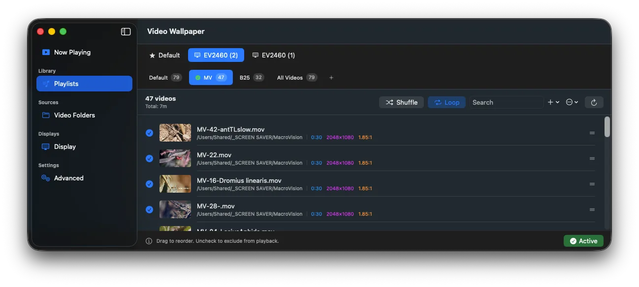 Playlist management